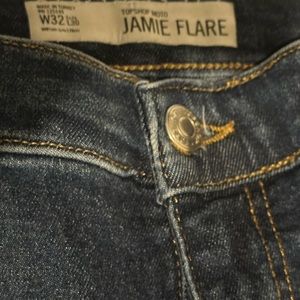 JAME TOP SHOP DARK BLUE FLARES